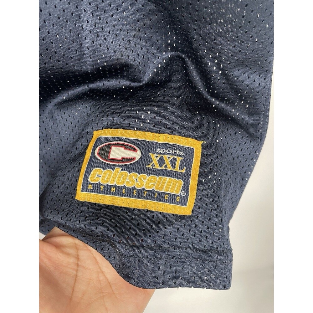Vintage 90s Y2K Colosseum Univ of Michigan Wolverines Jersey #32 Blue Yellow - Picture 7 of 16